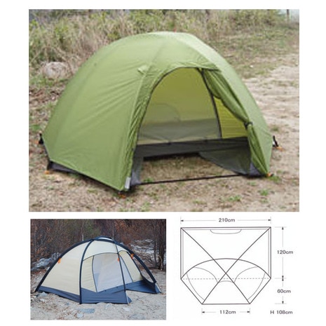 ＜エルブレス＞ テント ドマドームライト 2 キャンプ用品 テント ソロキャンプ画像
