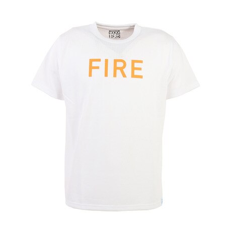 速乾プリントTシャツ FIRE 2002009-WHITE画像