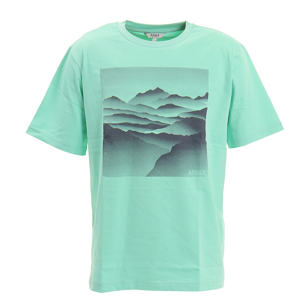  吸水速乾 ランドスケープ グラフィック Tシャツ ZTH074J-713