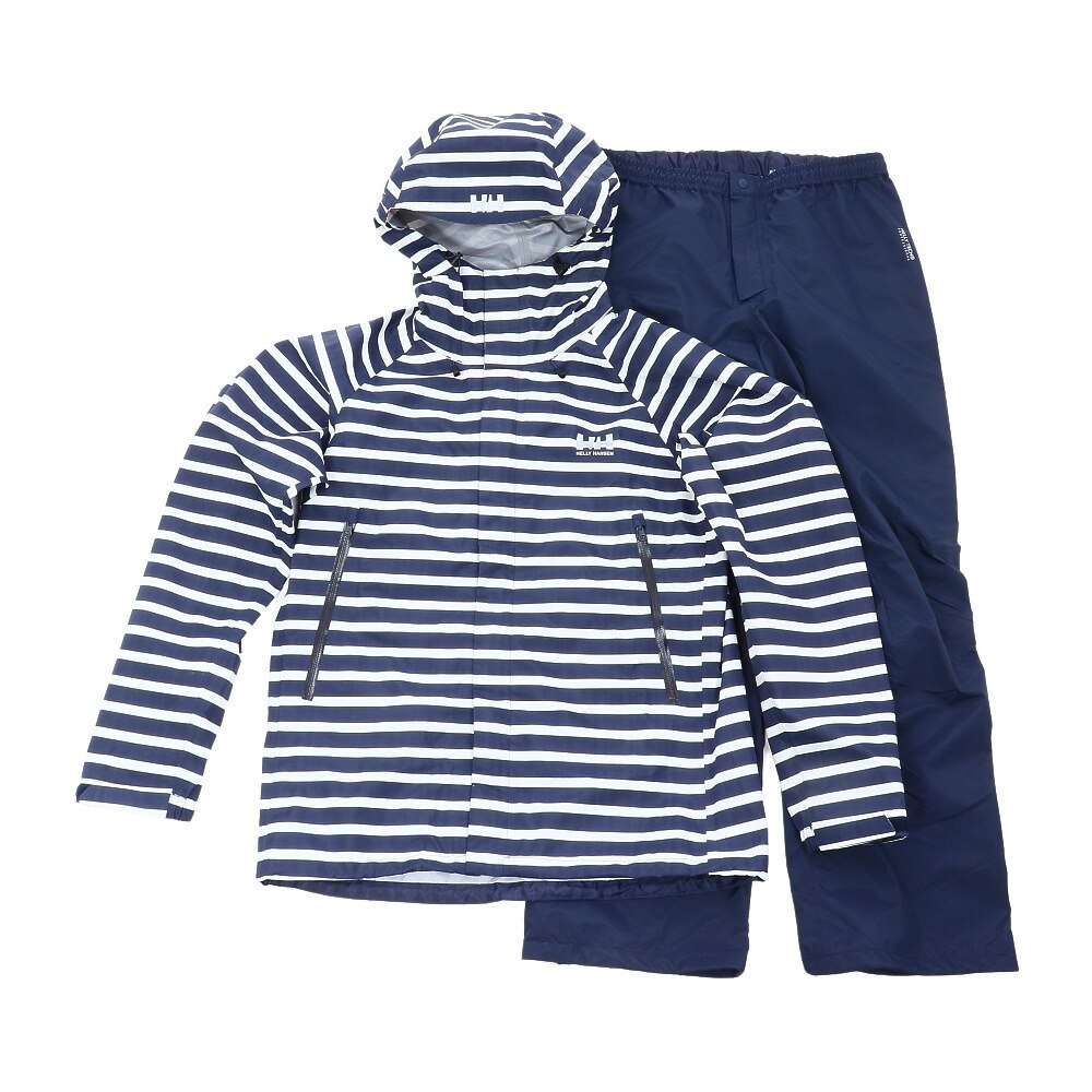  レインスーツ 雨具 ボーダーレインスーツ HOE12101 HB