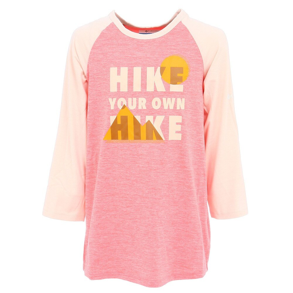  ジュニア 長袖Tシャツ ロンT アウトドアエレメンツ3/4ショートスリーブシャツ AY0009 699