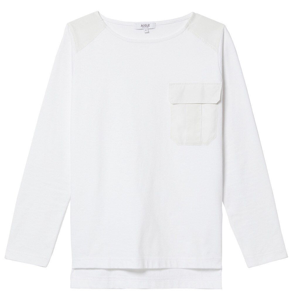  吸水速乾 ポケットデザイン 長袖Tシャツ ZTF069J-111