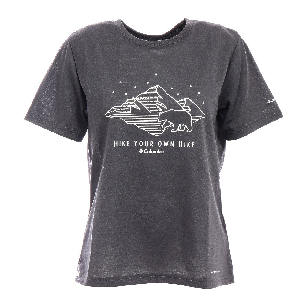  半袖Tシャツ チェンバリンコーブショートスリーブTシャツ PL0187 011 黒 ブラック チャコールグレー かわいい