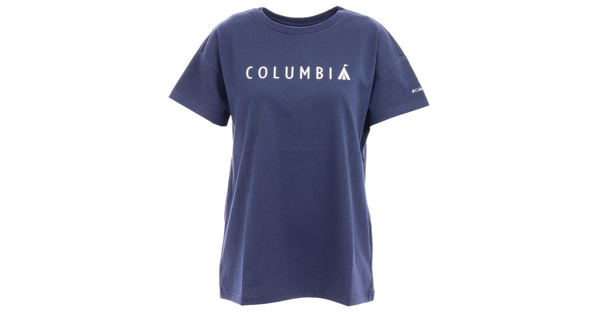 半袖tシャツ ヤハラフォレストショートスリーブtシャツ Pl01 465 紺 ネイビー シンプル かわいい コロンビア ヴィクトリア