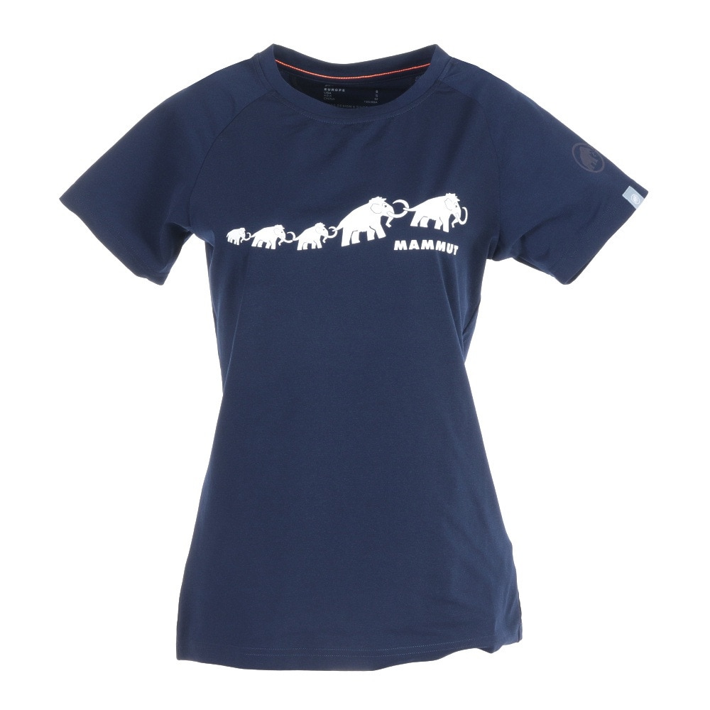  半袖Tシャツ QD ロゴプリントTシャツ 1017-02021-50355