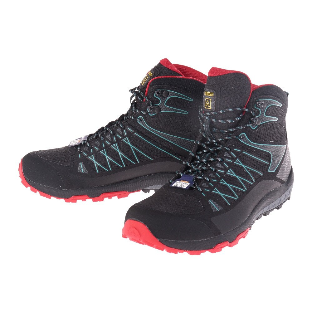  トレッキングシューズ グリッドMID GV 1829689-BK/RD