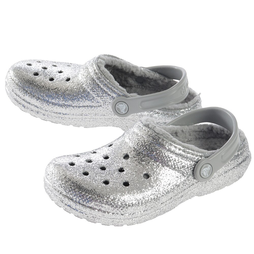 classic glitter lined crocs