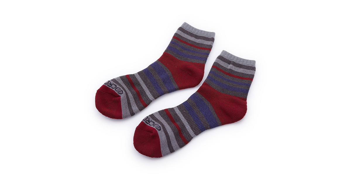 H ローカット マルチボーダーショートソックス Z878 108 トレッキング ソックス クロスプロ スーパースポーツゼビオ