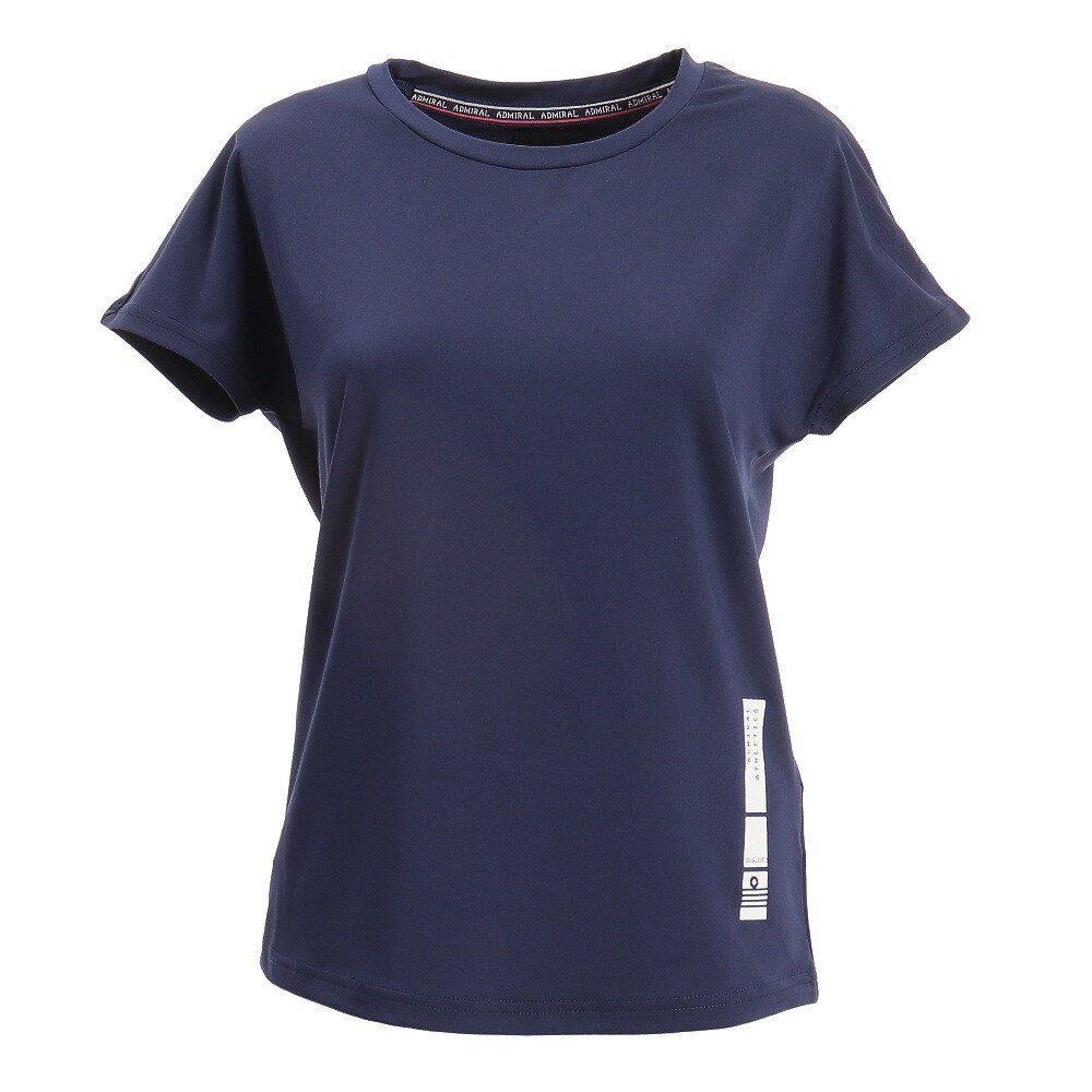 カジュアルドルマンプリント 半袖Tシャツ ATLA120-NVY