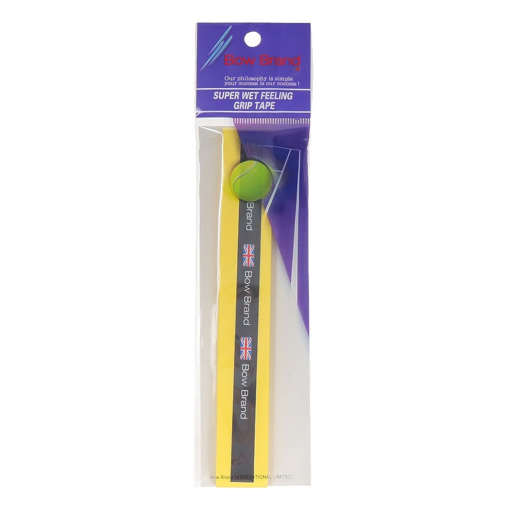  テニスグリップテープボウグリップテープ1ホンイリ 1本入り BOW001-YL