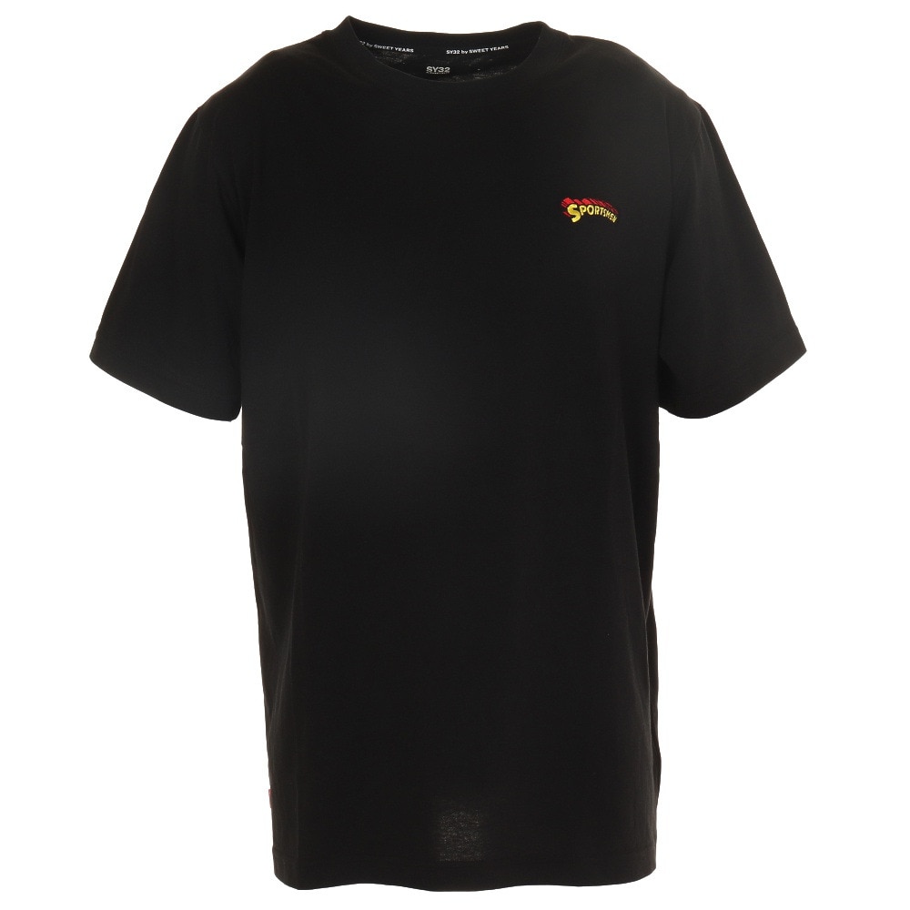 EMBROIDERY ロゴビッグTシャツ 10054AC BLACKの大画像