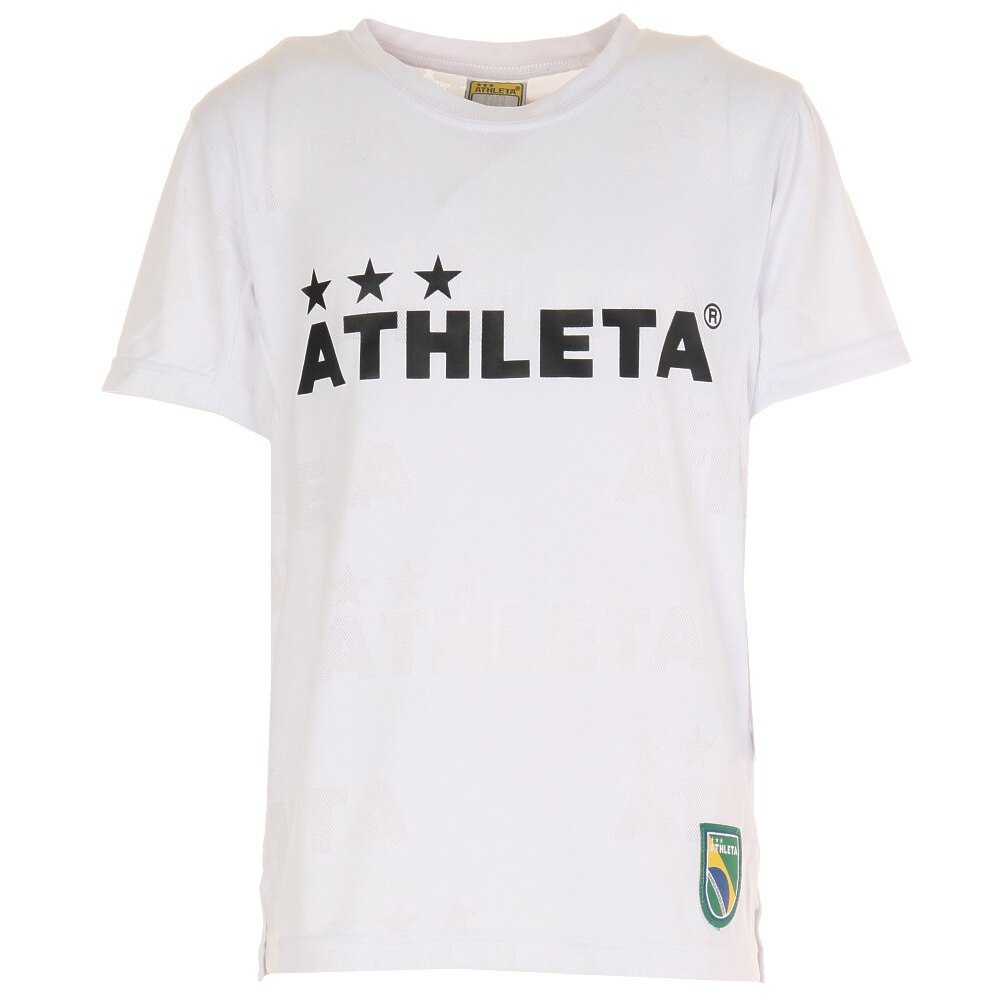  ジュニア ジャガードメッシュTシャツ 3340J WHT