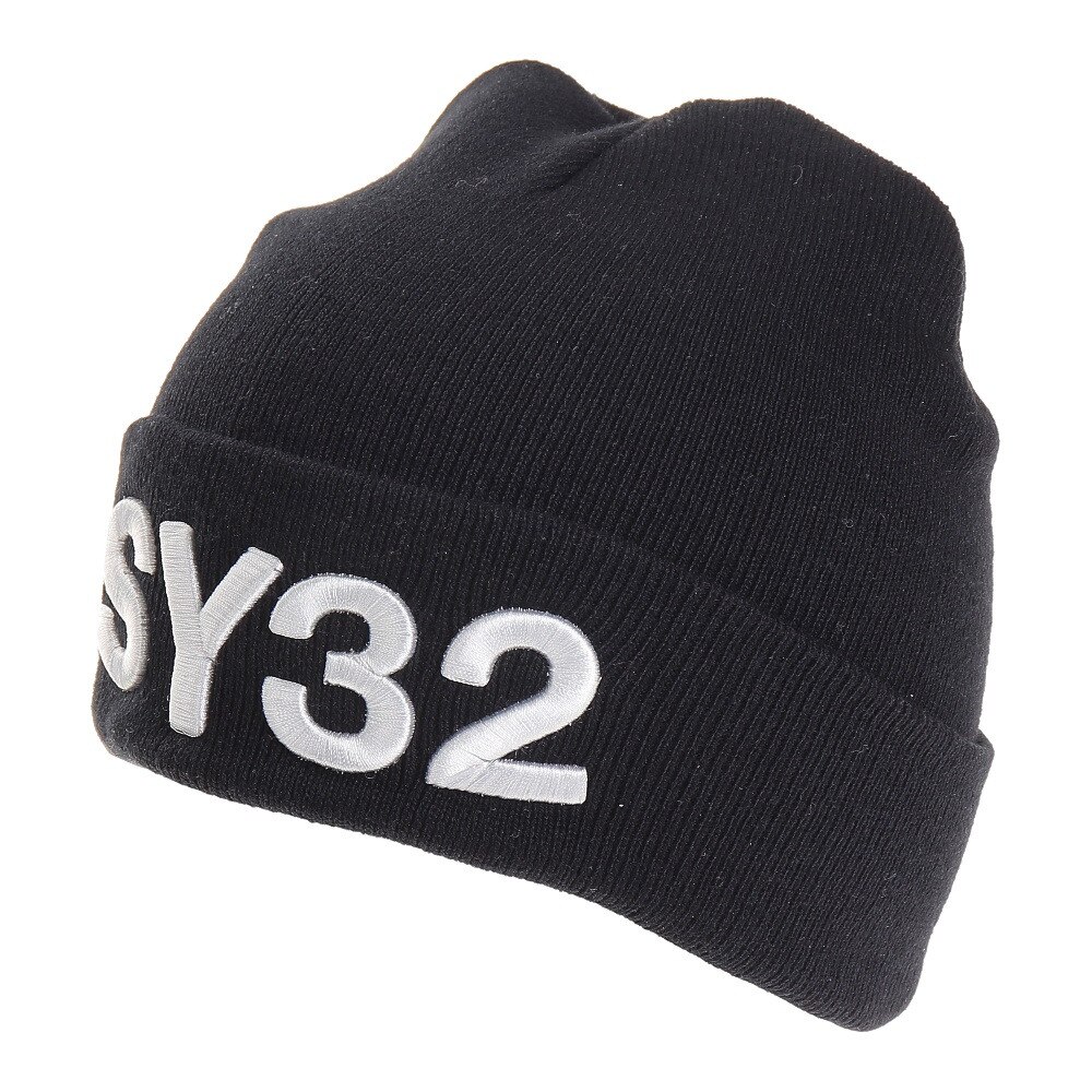 3D ロゴニットキャップ 7142-2 BLK