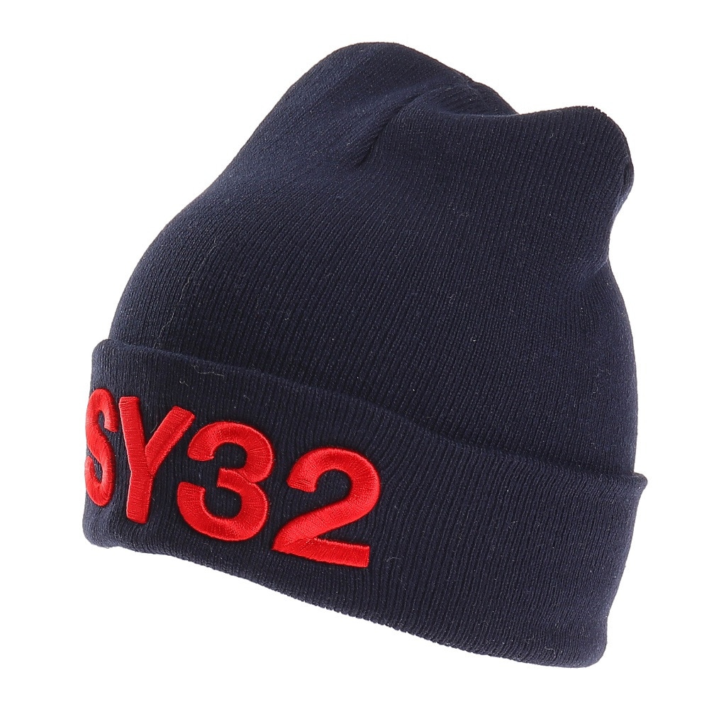 3D ロゴニットキャップ 7142-2 NVY