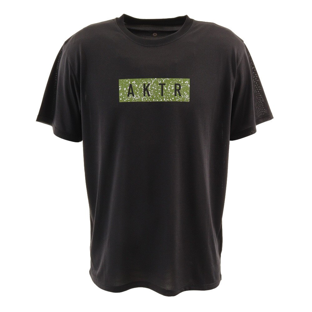  GRAVEL STONE LOGO Tシャツ 120-018005 BK