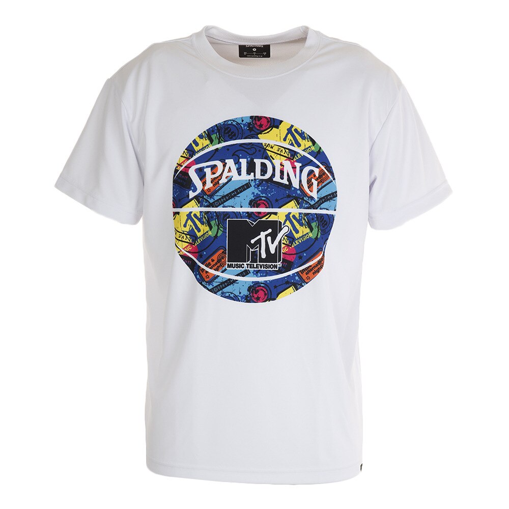  Ｔシャツ メンズ 半袖 MTV ギター SMT200080 WH 【 バスケットボール ウェア 】