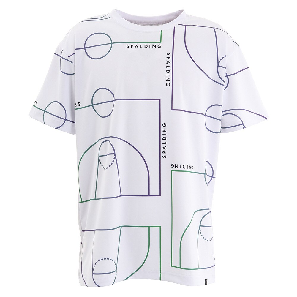  Tシャツ バスケットボールコートSMT203110WH