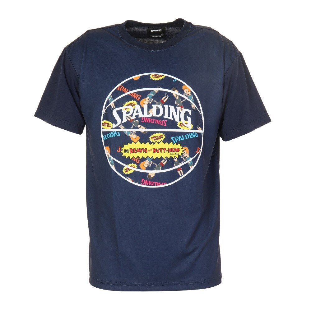  Tシャツ ビーバスアンドバットヘッド ボールプリント SMT201590NV