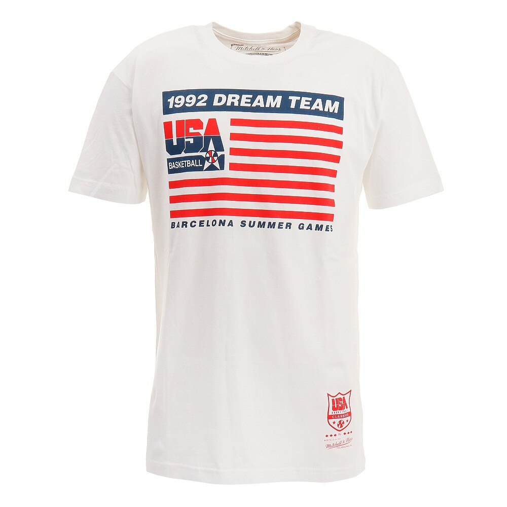  1992 USAバスケットボール フラッグ Tシャツ BMTRCW18134USAWHIT