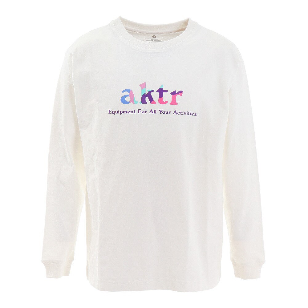  MULTICOLOR LOGO 長袖Tシャツ 121-050005 WH