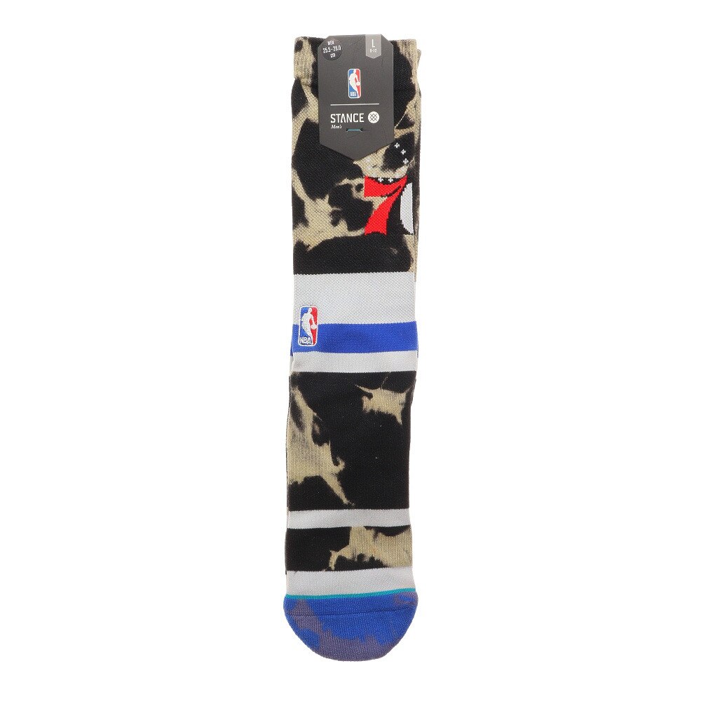  バスケットボール ソックス 76ERS ACID WASH M558C1876E#RED