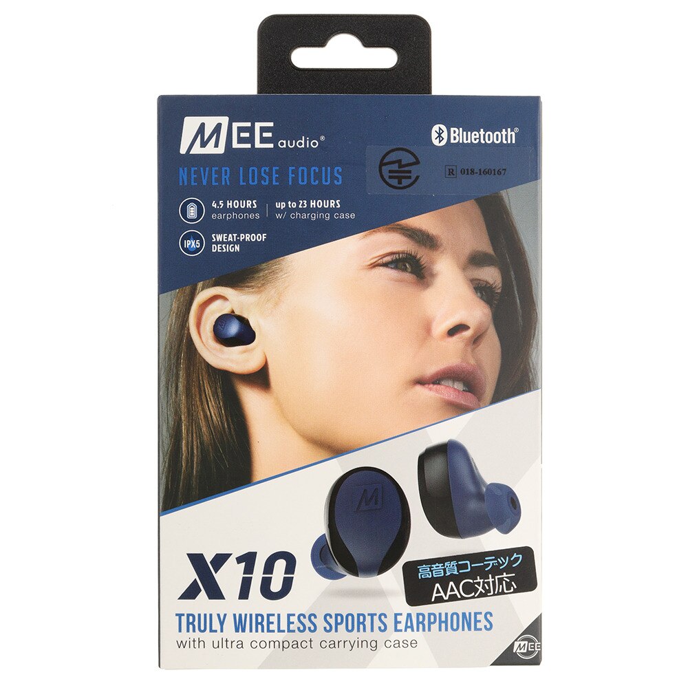 ＜スーパースポーツ ゼビオ＞ X10 Truly wireless スポーツイヤホン X10-BL