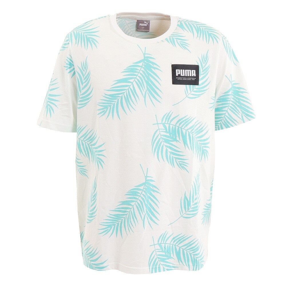  SUMMER COURT AOP 半袖Tシャツ 845859 02 WHT