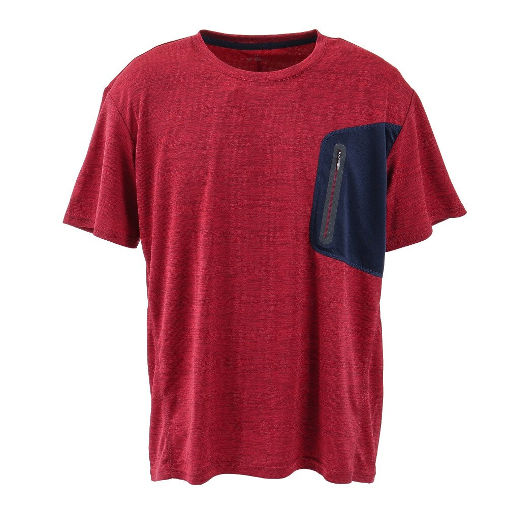  クール カチオン ポケット 半袖Tシャツ 863D1SD6838 RED
