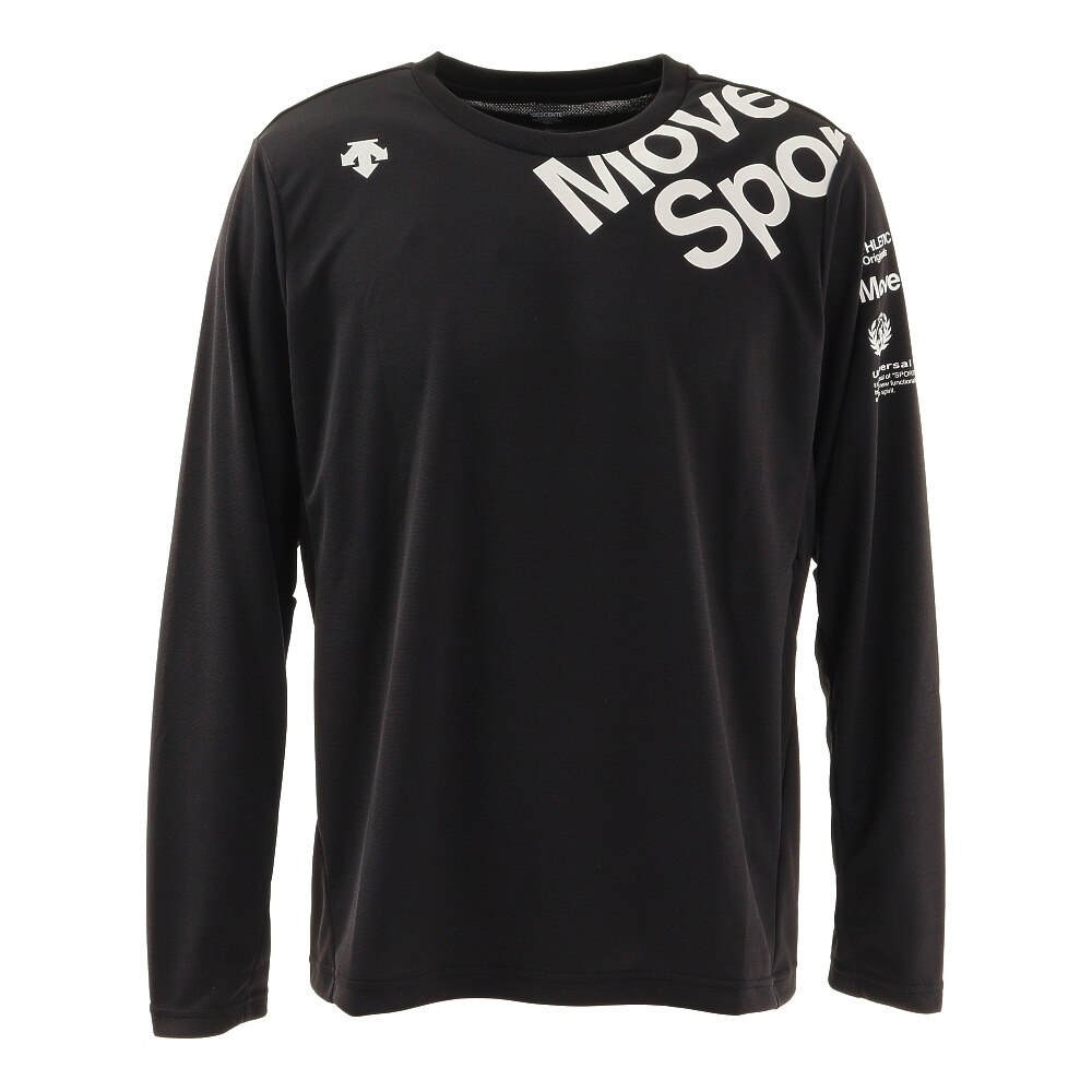 サンスクリーン 長袖Tシャツ杢 DMMRJB61 BK
