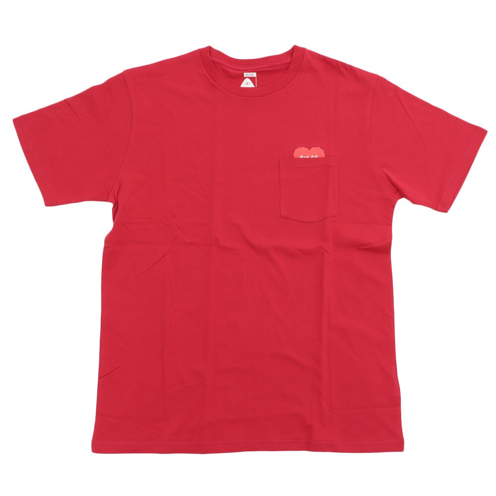  RISING HEART EMBROIDERY POCKET Tシャツ 55200027-RED