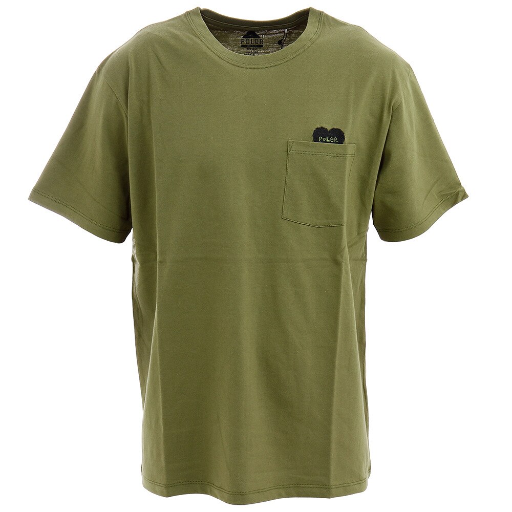  半袖 ポケットTシャツ RISING HEART EMBROIDERY POCKET TEE 55200027-OLV