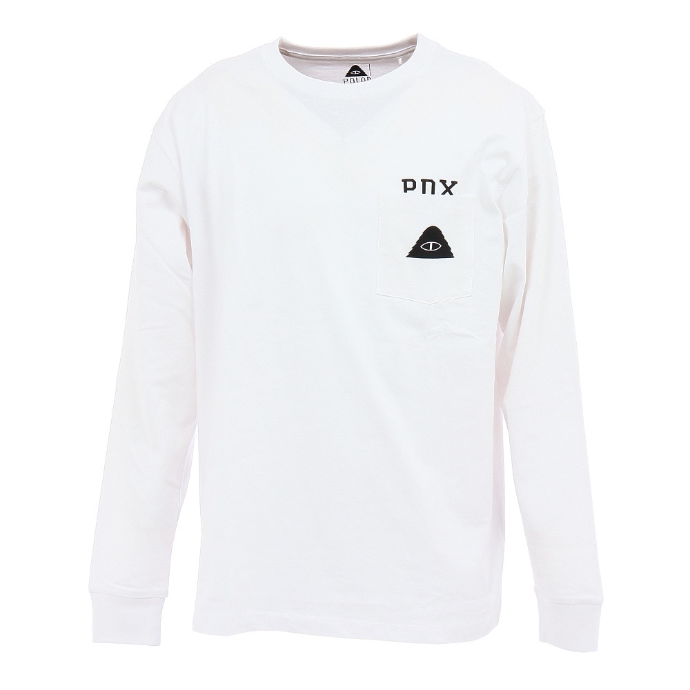 PDX POCKET ロングスリーブTシャツ 55200340-WHT