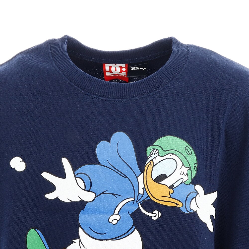 ボーイズ トレーナー 長袖 クルーネック プリント ミニー ディズニー19 Kd Disney Riding Crew Fw 74j997 Nvy ディーシー シュー スーパースポーツゼビオ