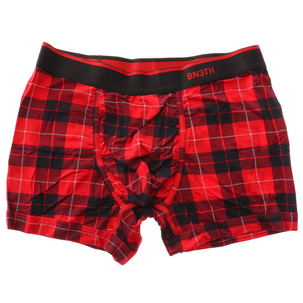 WEEKDAY TRUNKS SOLID×PRINT パンツ 2枚セット CRIMSON FIRES-PLD RED画像