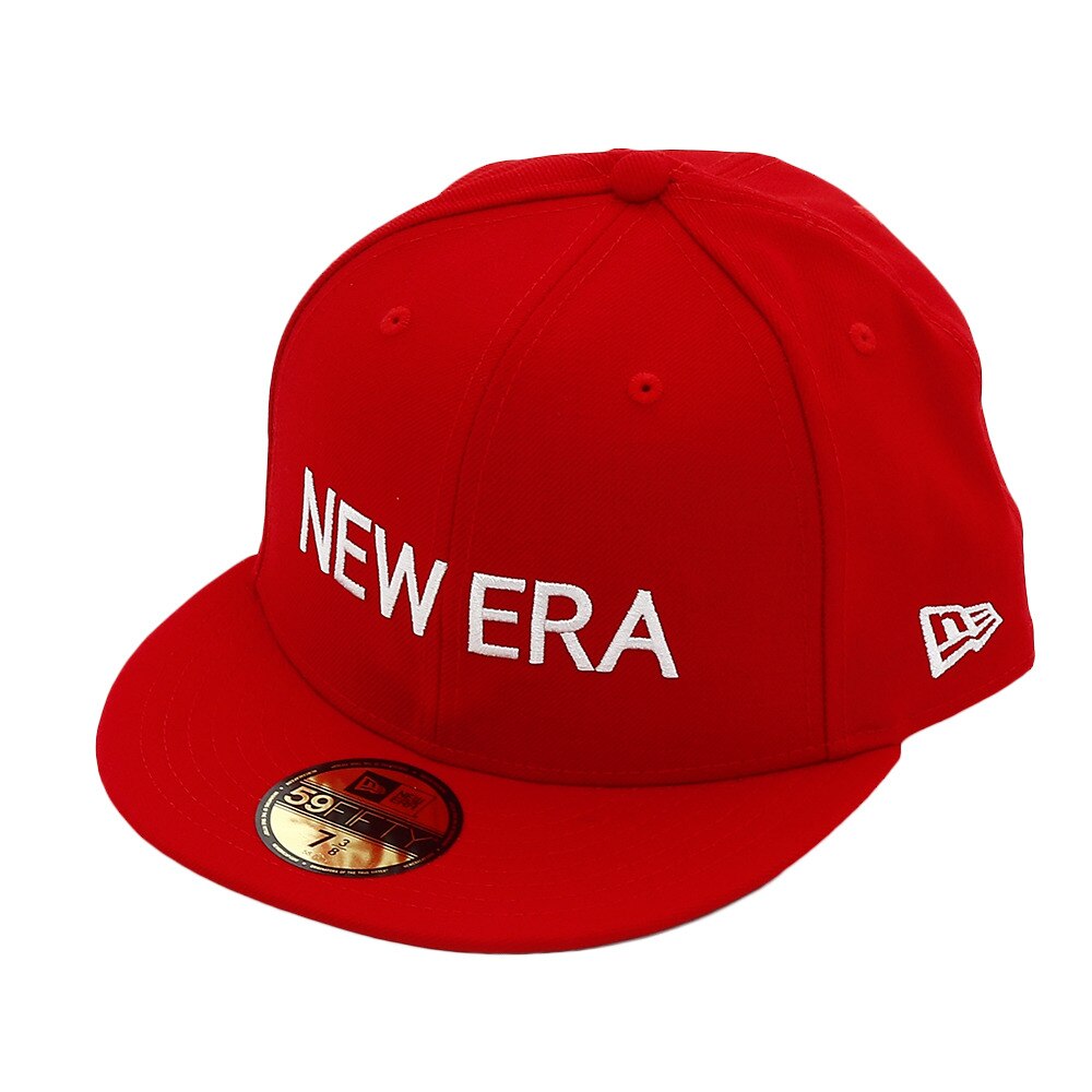 59FIFTY NEW ERA スカーレット × ホワイト 12037934の大画像