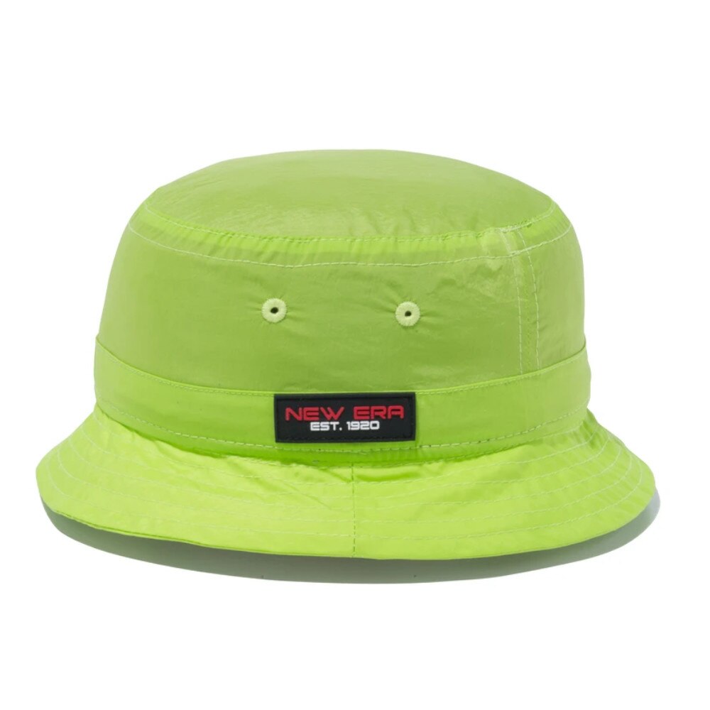  バケット02 ラバーロゴ NEW ERA EST 1920 ライム × ブラック 12326097