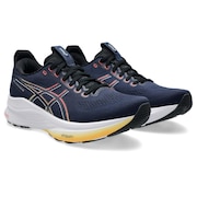 (メンズ)ランニングシューズ ジョギングシューズ GEL-KAYANO 32 WIDE ネイビー ブラック 1011C051.400 快適性 安定性
