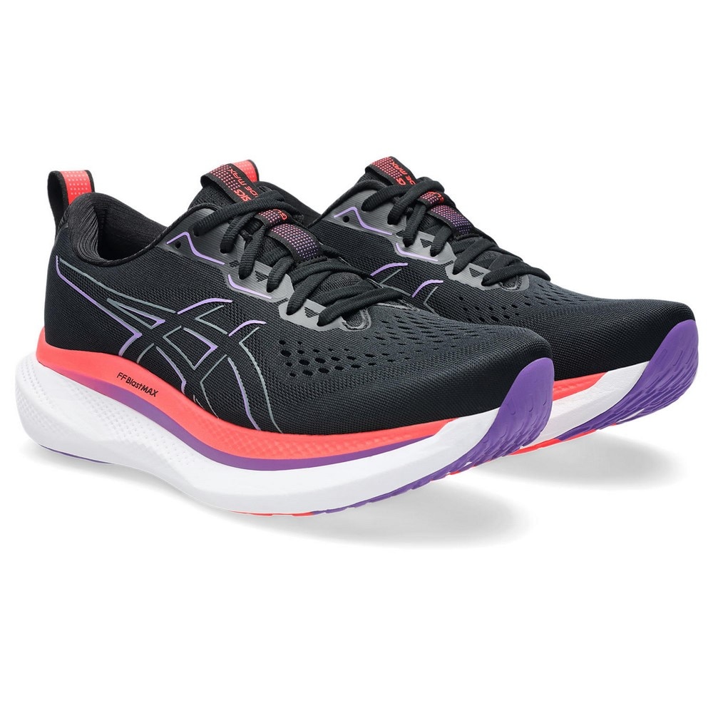 アシックス（ASICS）（メンズ）ランニング ジョギングシューズ グライドライド マックス ブラック レッド 1011B891.002