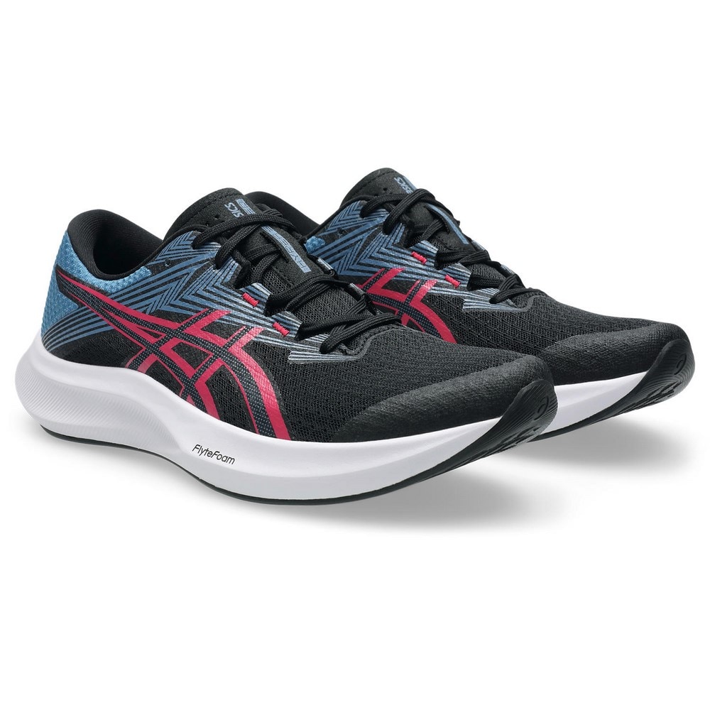 アシックス（ASICS）（レディース）ランニングシューズ トレーニングシューズ ハイパー スピード 5 ブラック レッド 1012B863.001