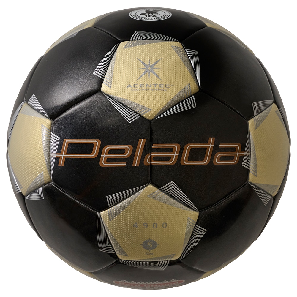 モルテン（molten）（メンズ、レディース）サッカーボール 5号球 ペレーダ4900 ゴールドエディション グランド ブラック F5K4901-KZ