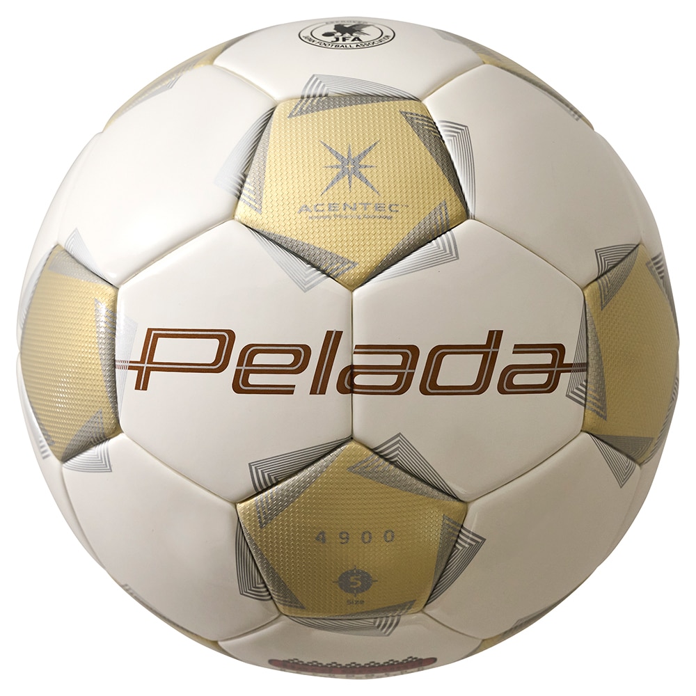 モルテン（molten）（メンズ、レディース）サッカーボール 5号球 ペレーダ4900 ゴールドエディション グランド ホワイト F5K4901-WZ