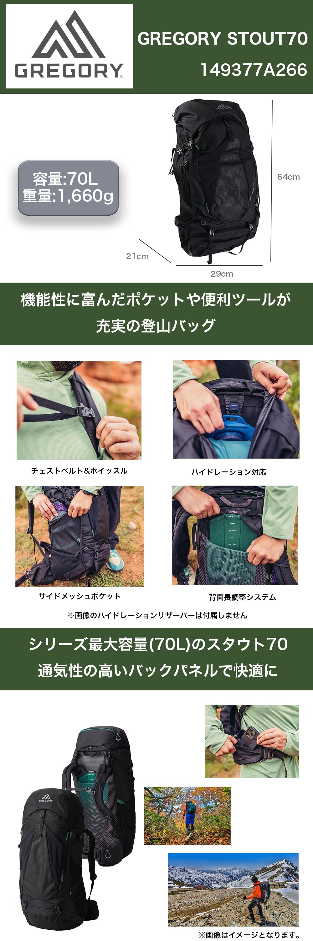 グレゴリーバッグ