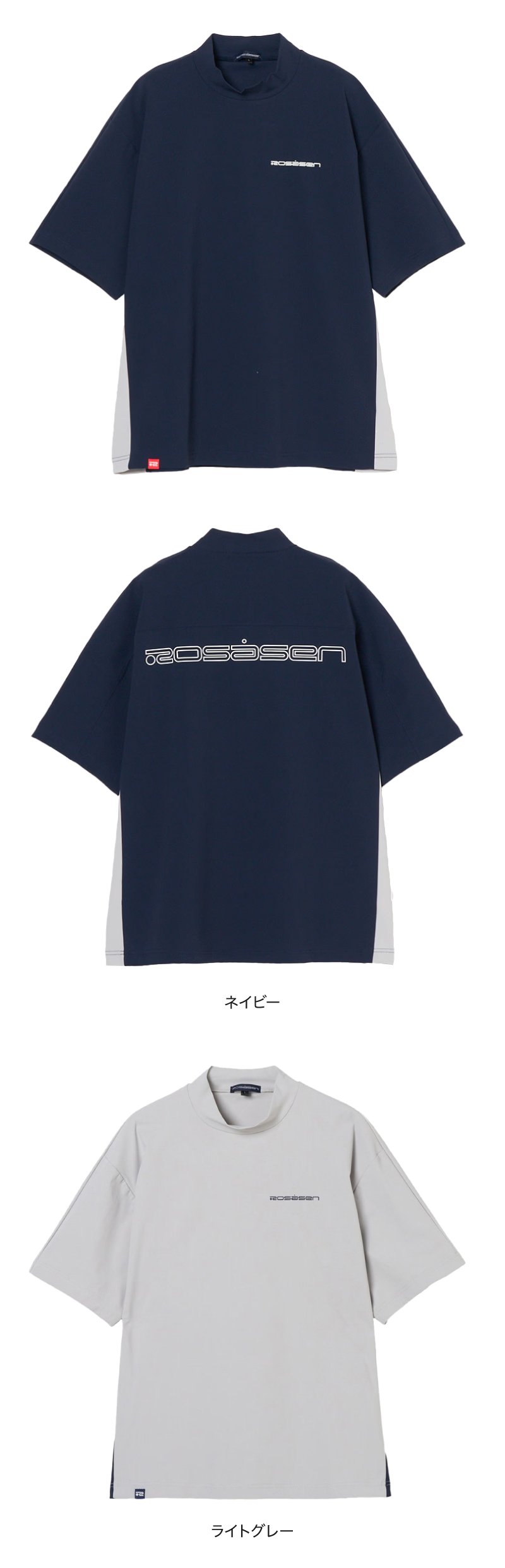 ロサーセン26SS超撥水半袖モックネックシャツ_02