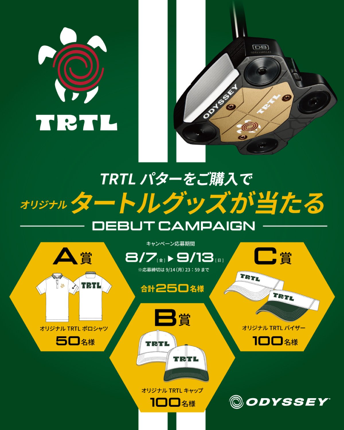 TRTLパターをご購入でオリジナルタートルグッズが当たる
