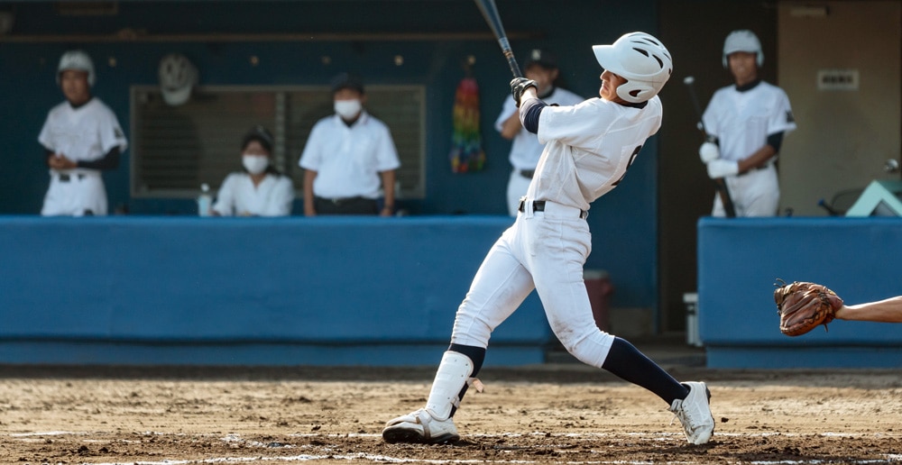 野球の試合バッティング