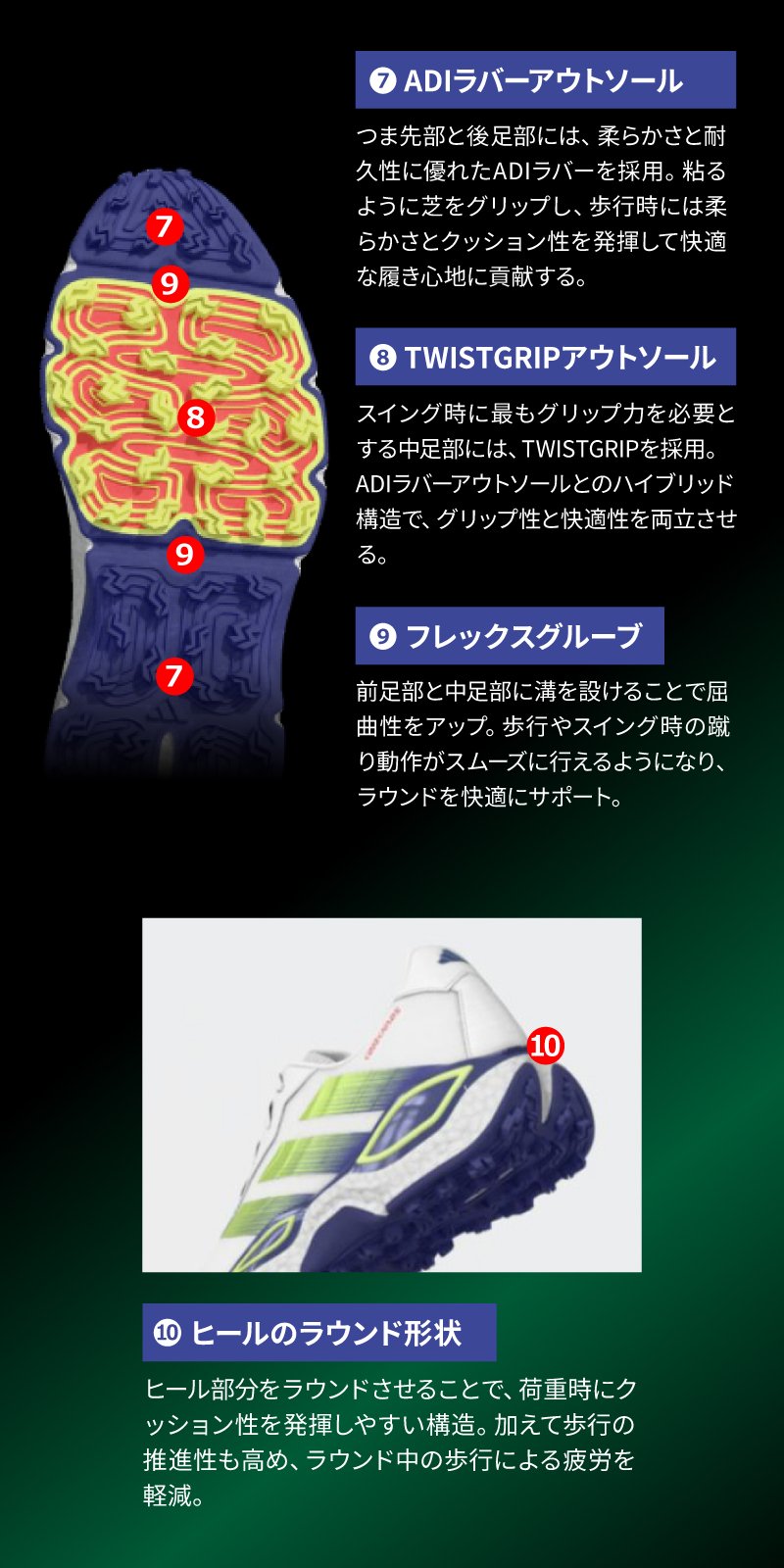アディダス（adidas）（メンズ）【購入特典あり/抽選】ゴルフシューズ