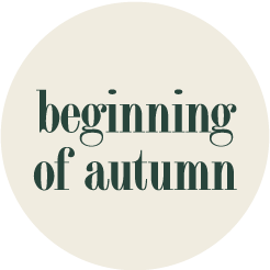 beginning of autumn
