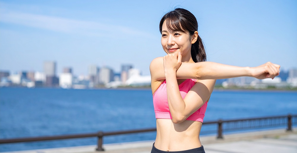 スポーツをしている女性