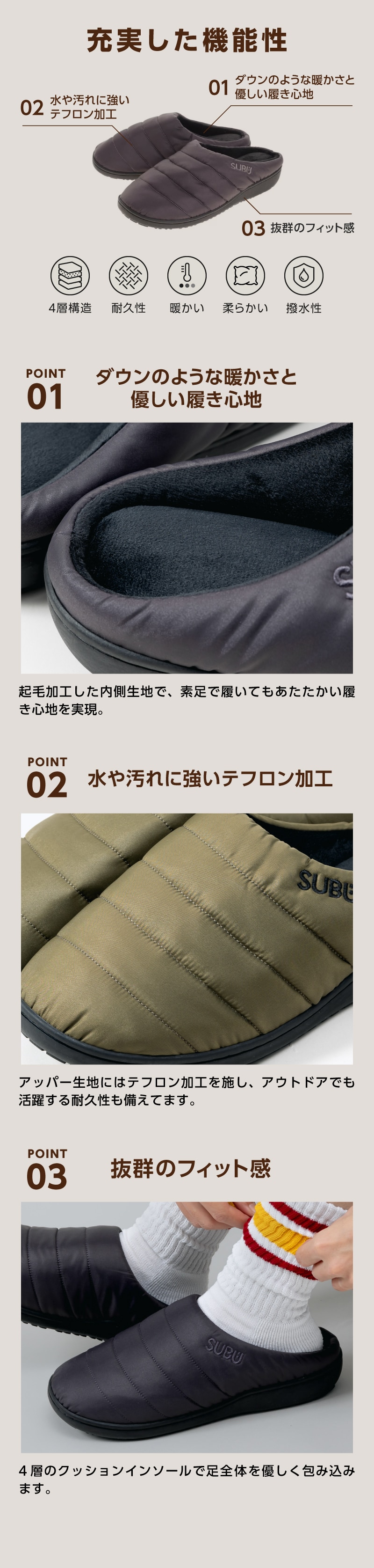 充実した機能性