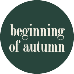 beginning of autumn